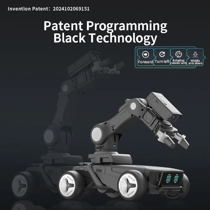 Auto Robot Storm X5 Inteligente RC - Reconocimiento Infrarrojo - Modos Programables - Blanco/Negro - Regalo Educativo para Niños