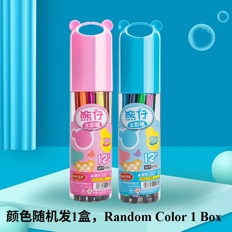 Set de marcadores lavables para niños – 12/24/36/48 colores seguros y vivos