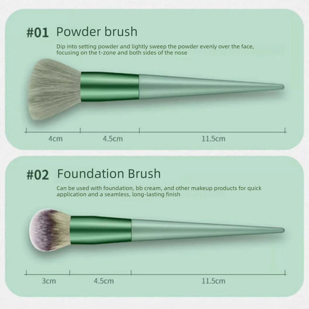 Set profesional de 13 pinceles de maquillaje – ultra suaves y portátiles con estuche