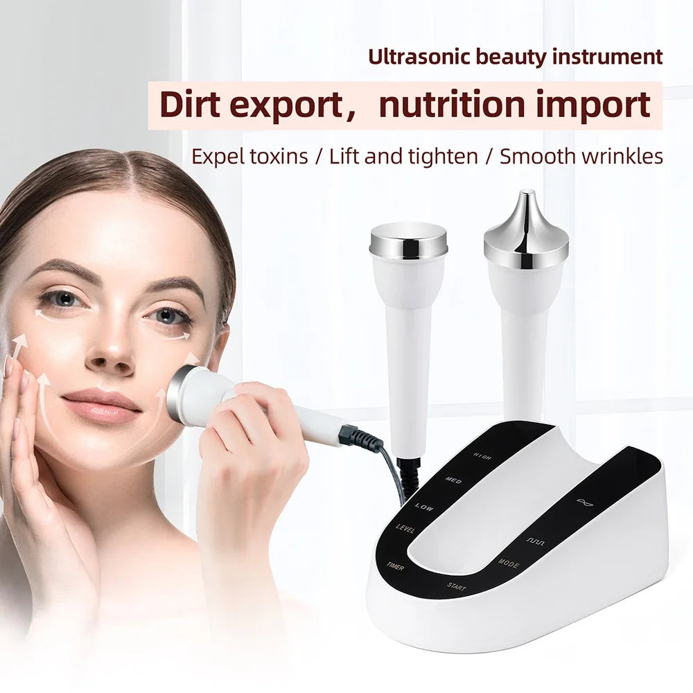 Máquina de cuidado facial ultrasónica – masajeador anti-edad para piel y ojos
