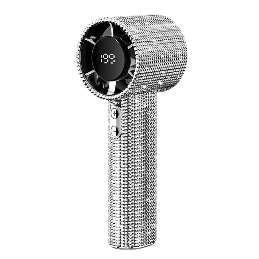 Ventilador de Mano Portátil con Pantalla Digital y 199 Velocidades