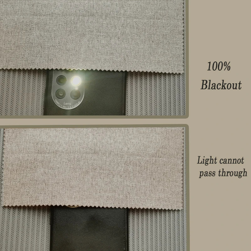 Cortinas blackout de lino Asazal – lujo moderno y opaco para living y dormitorio