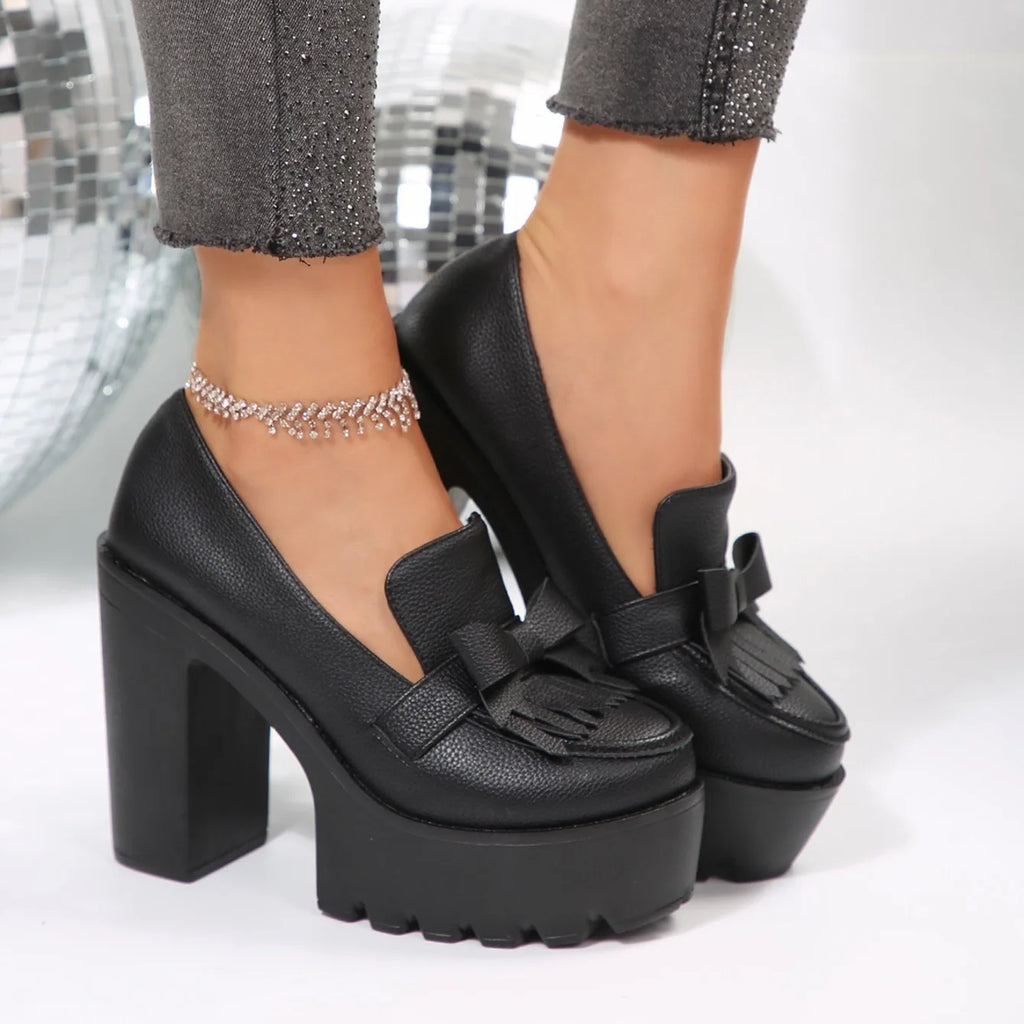 Pumps mujer – tacones chunky, plataforma elegante y antideslizantes