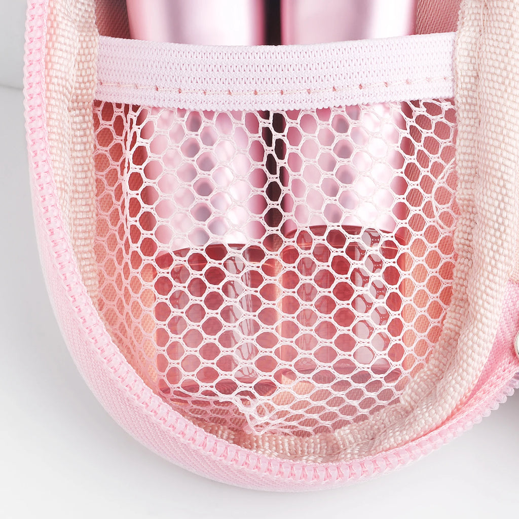 Set de 10 pinceles de maquillaje mini – multifuncionales con estuche portátil