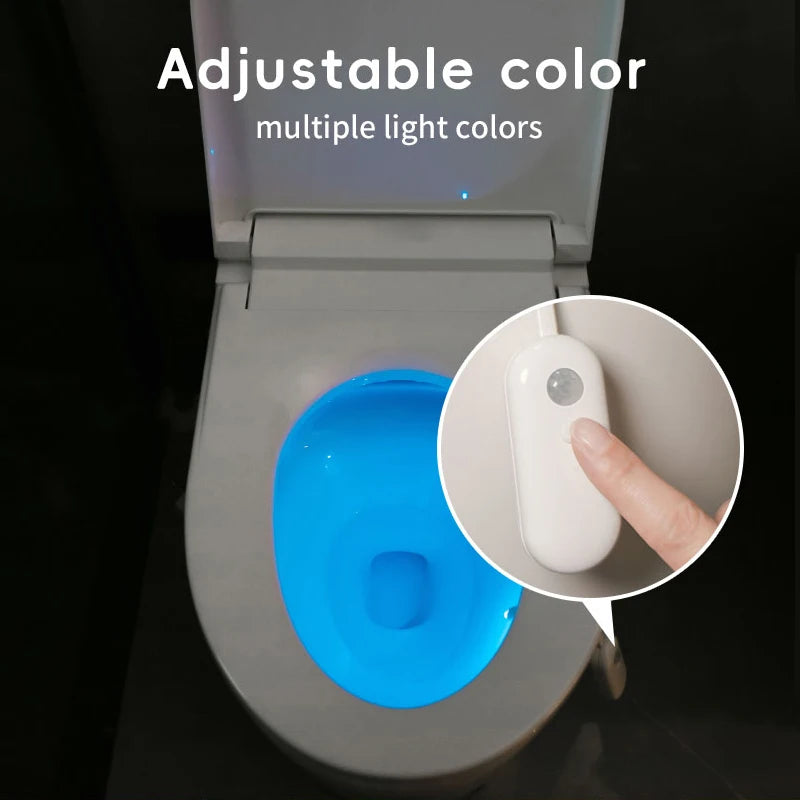 Luz Inteligente para Inodoro con Sensor de Movimiento - Recargable USB - LED RGB - Luz Nocturna para Baño