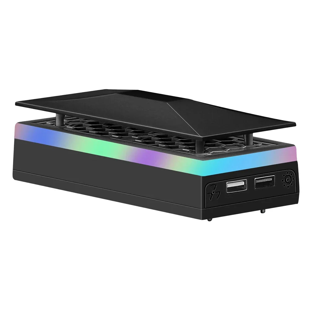Base Ventilador Enfriamiento Xbox Series S - Dock Carga Control con Luz RGB