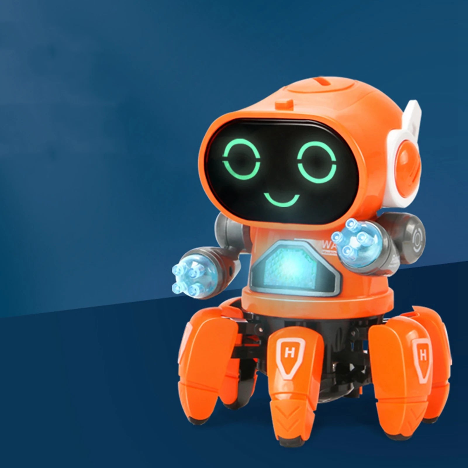 Robot Eléctrico para Niños - Seis Garras - Plástico Inteligente - Baila, Canta y se Ilumina - Robot Eléctrico para Niños