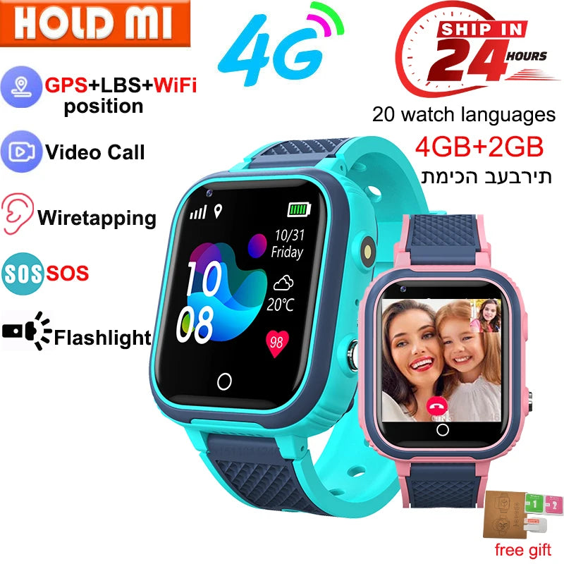 Smartwatch LT21 4G para niños – GPS, WiFi, videollamadas y cámara