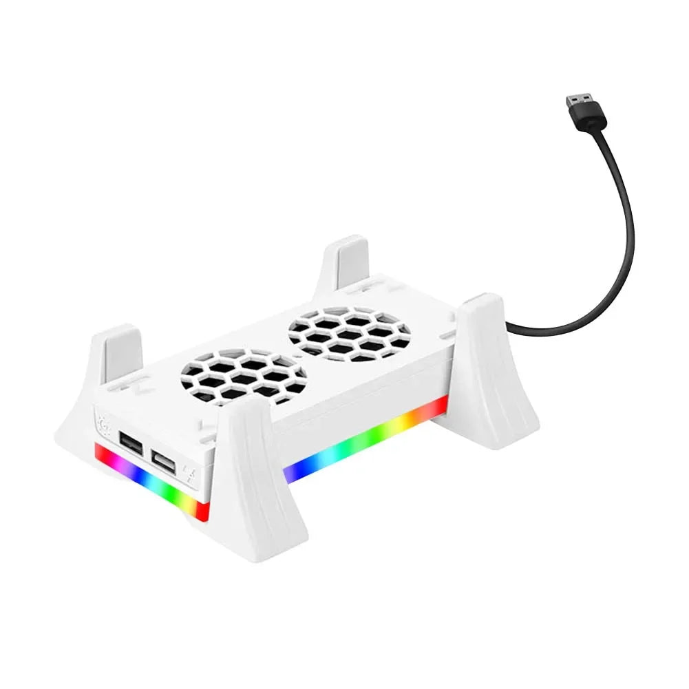 Base Ventilador Enfriamiento Xbox Series S - Dock Carga Control con Luz RGB