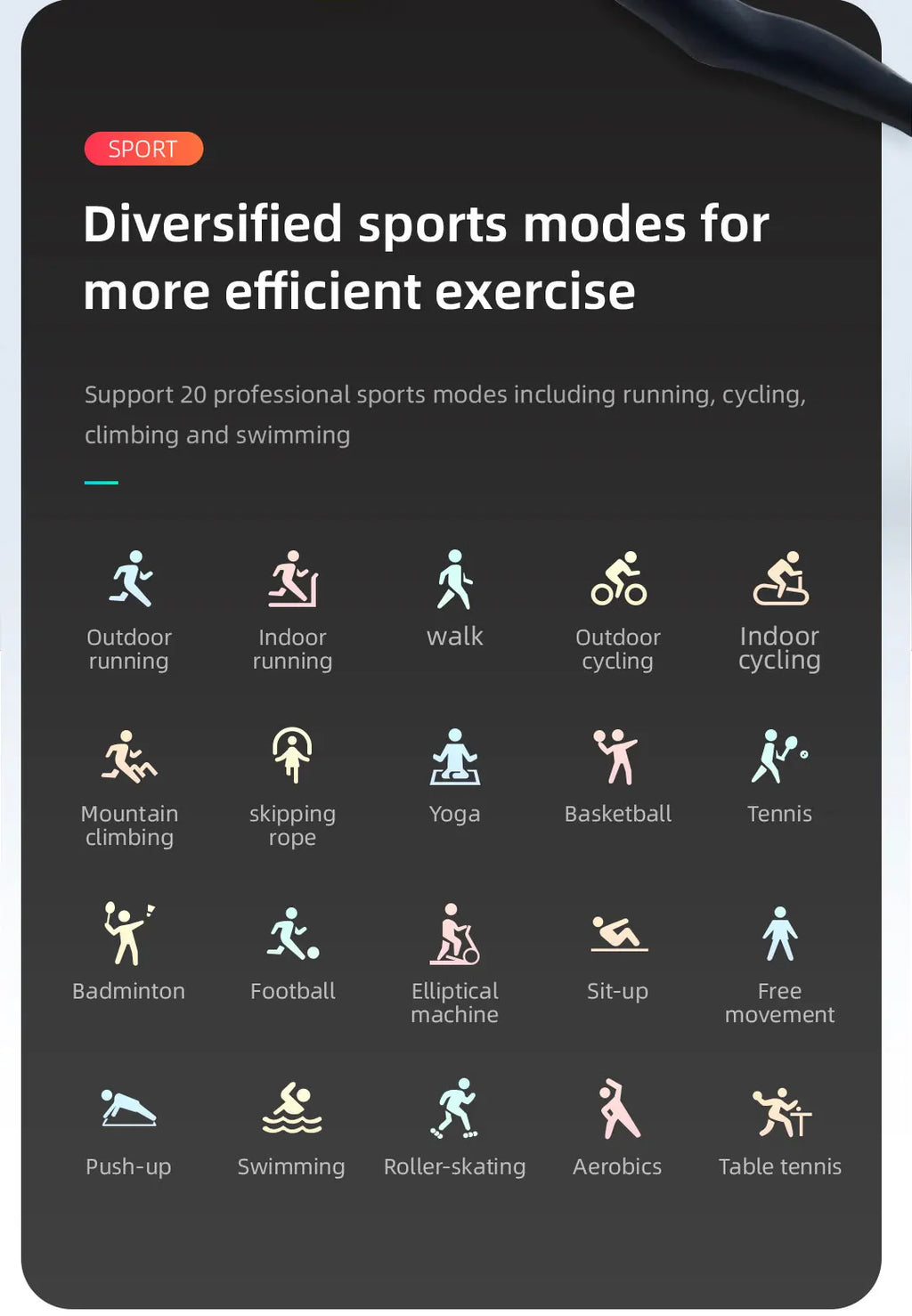 Smartwatch deportivo Mibro A1 – Bluetooth, resistente al agua y monitor de actividad