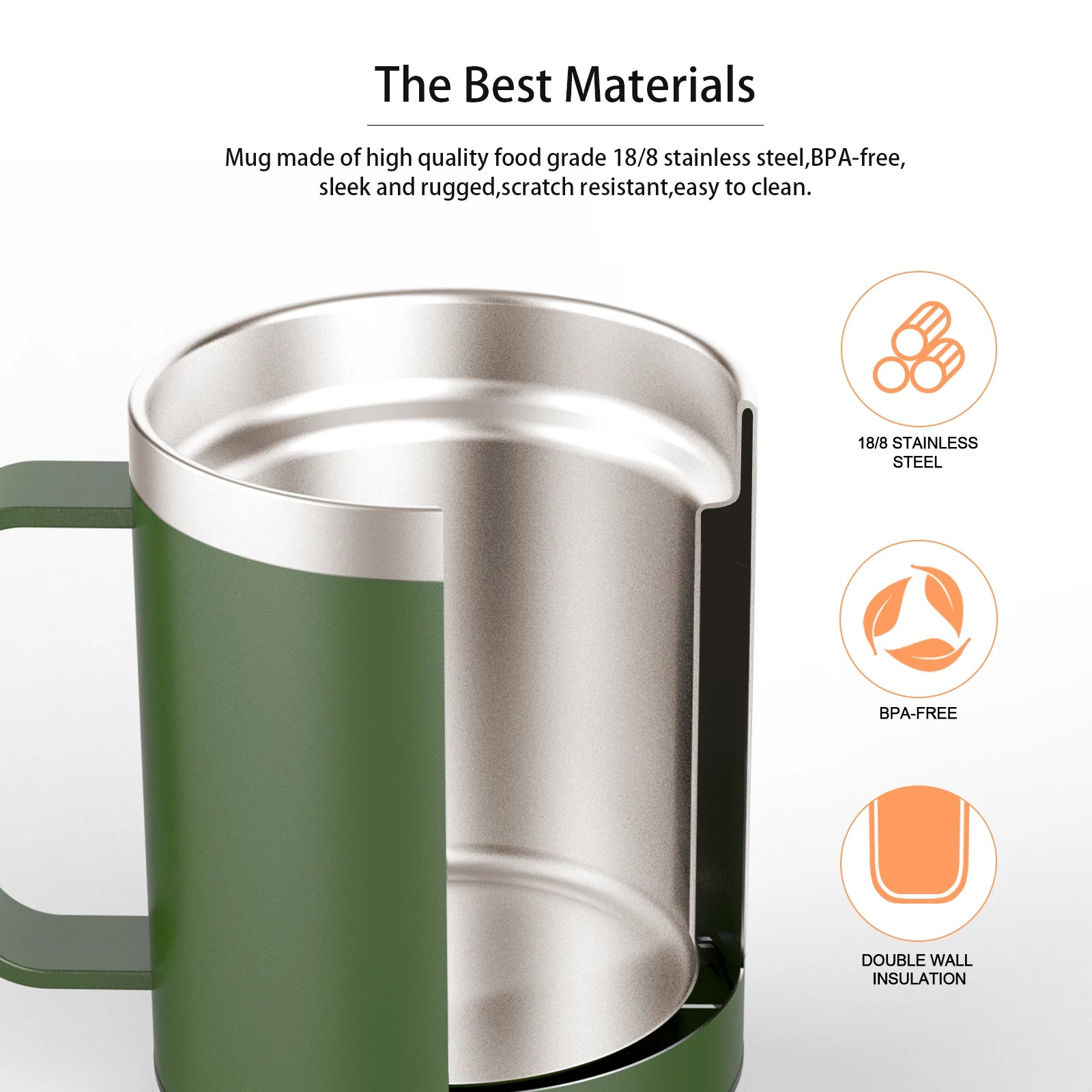 Taza Autocalentable de Café 12oz - Temperatura Constante Inteligente - USB Recargable - Con Tapa - Para Viaje y Oficina