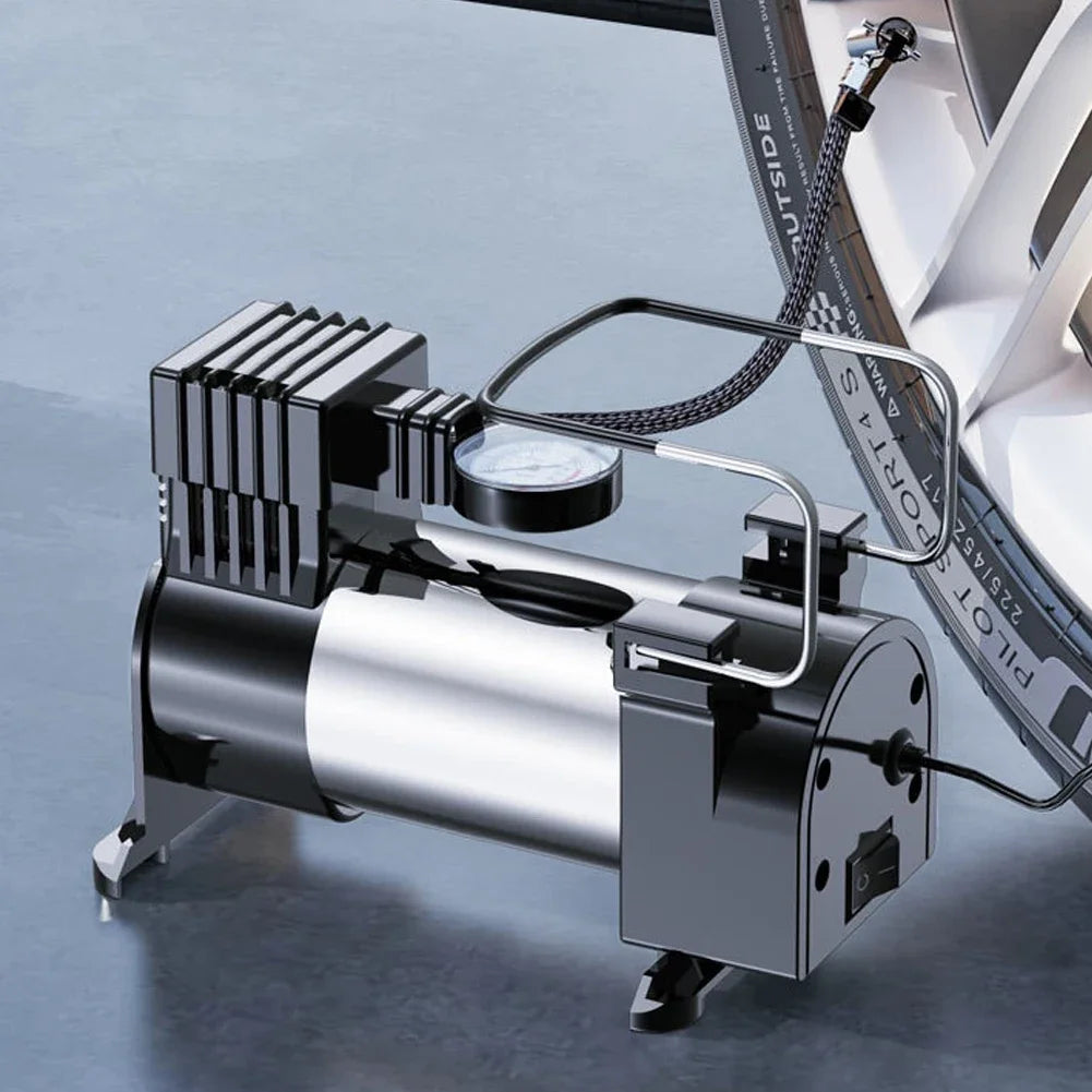 Compresor de aire portátil 12V 150PSI – inflador de neumáticos con manómetro digital