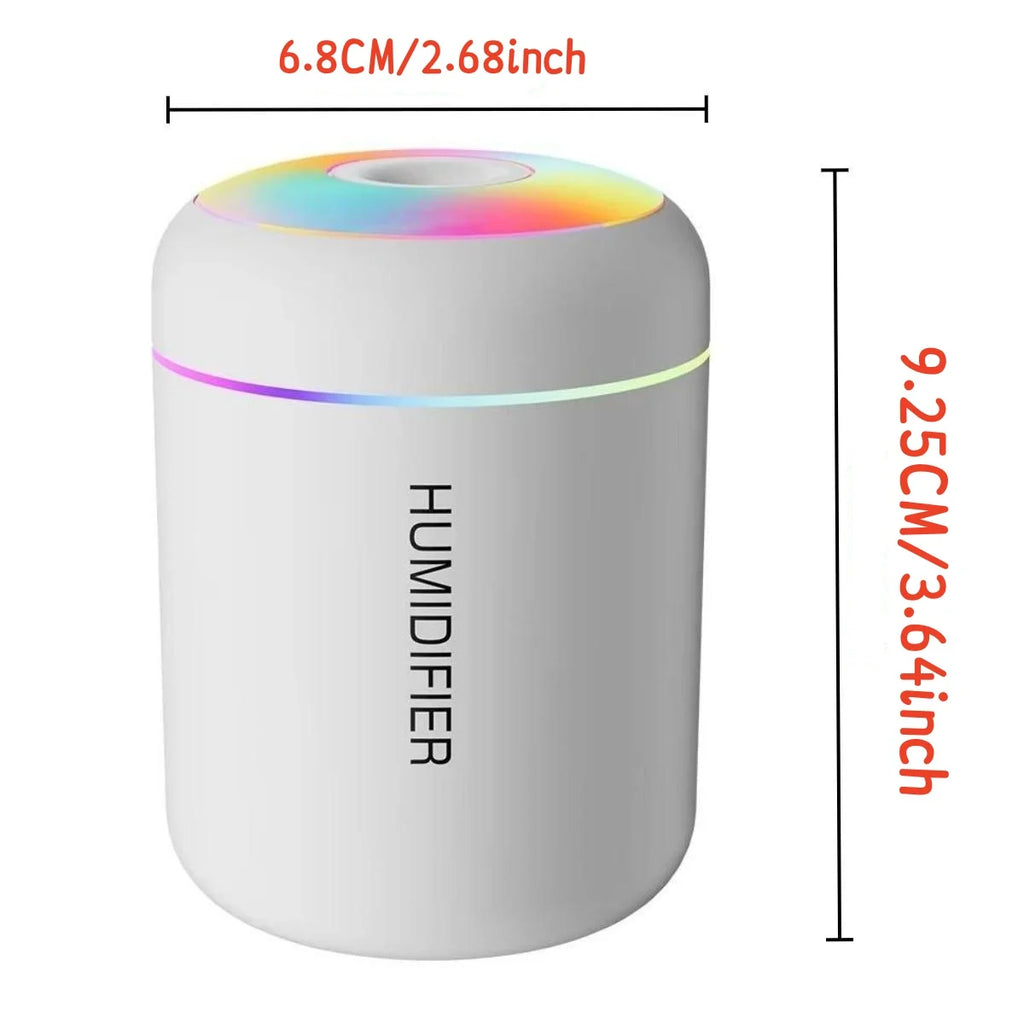 Mini humidificador USB 180ml – difusor de aroma eléctrico para auto y hogar