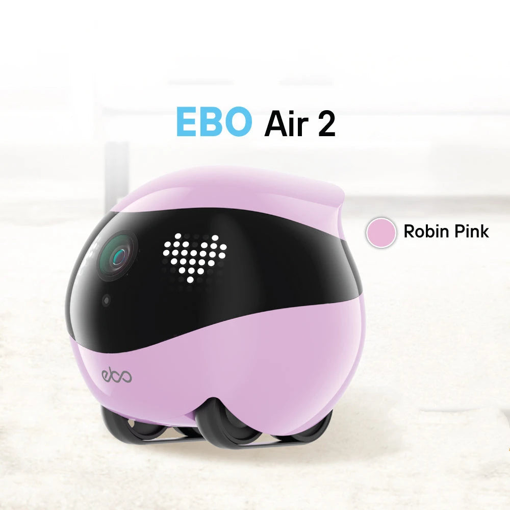 Robot Enabot EBO AIR2 Inteligente con IA - Cámara Inalámbrica - Monitoreo Remoto - Compañero de Mascotas - Control en Tiempo Real - Regalo Personalizado