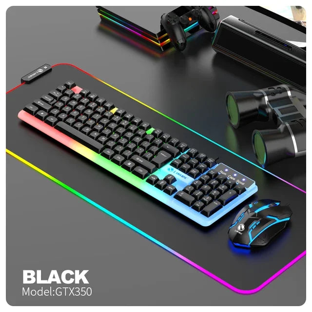 Combo gaming GTX350 – teclado y mouse USB con retroiluminación LED