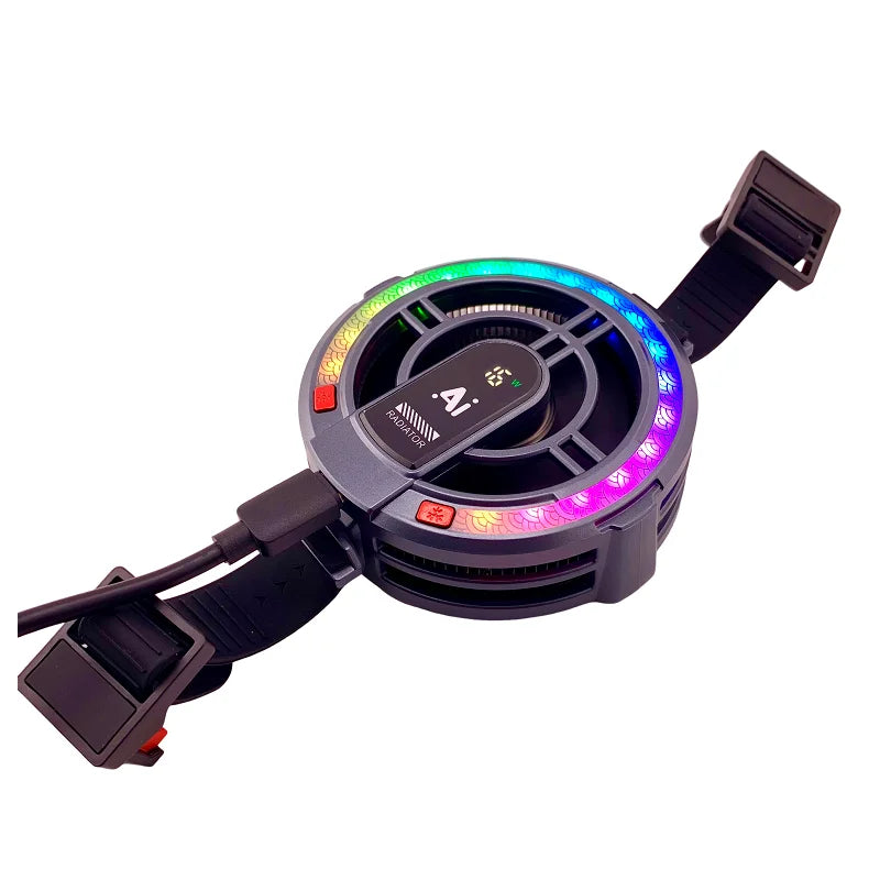 Enfriador TH06 24W Semiconductor para Tablet - Gran Área - Enfriamiento Potente - Magnético RGB - Para Tablet/Teléfonos Gaming - Con Luces LED