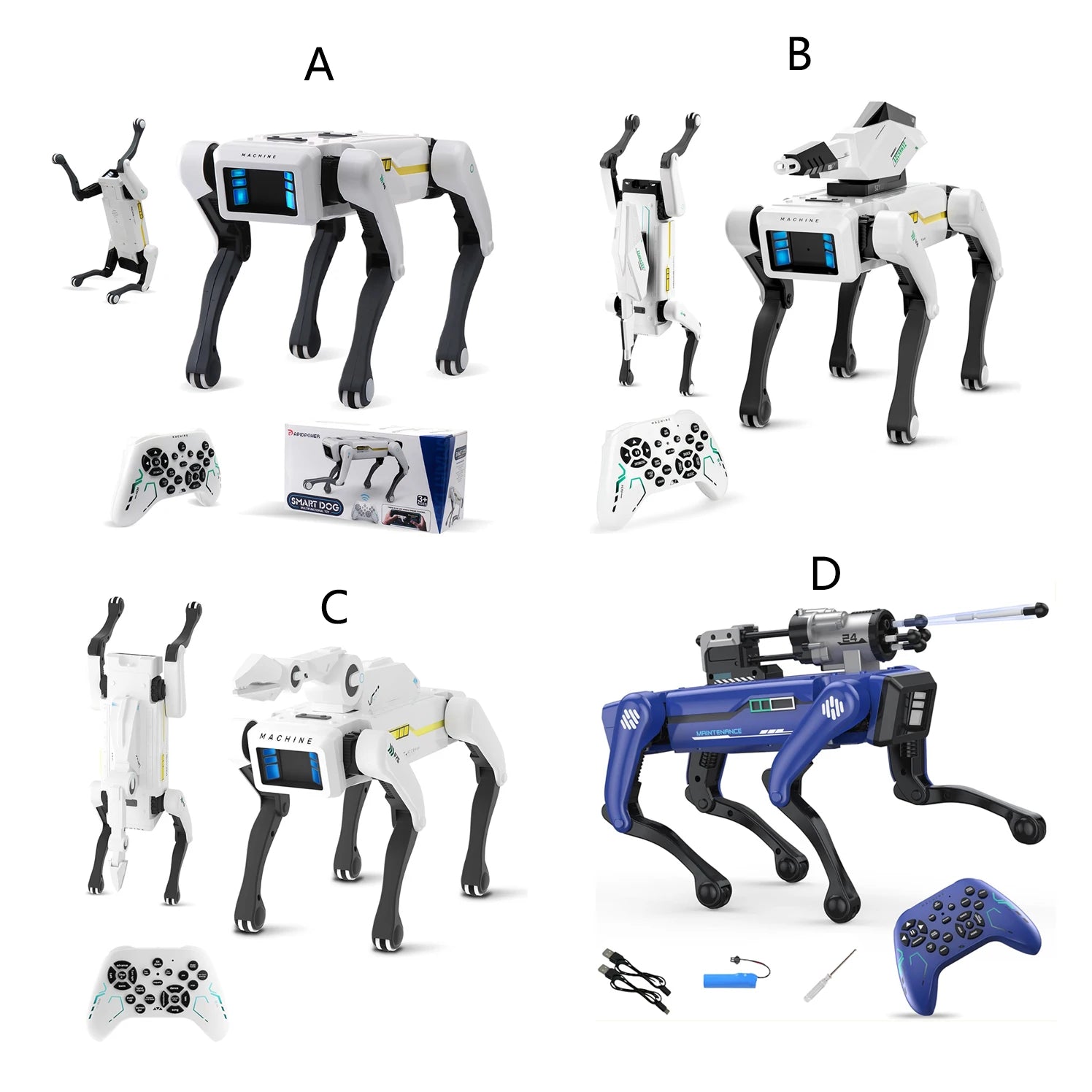 Perro Robot Acrobático con IA - Control por Voz y APP - Programable e Interactivo - Simulación Inteligente