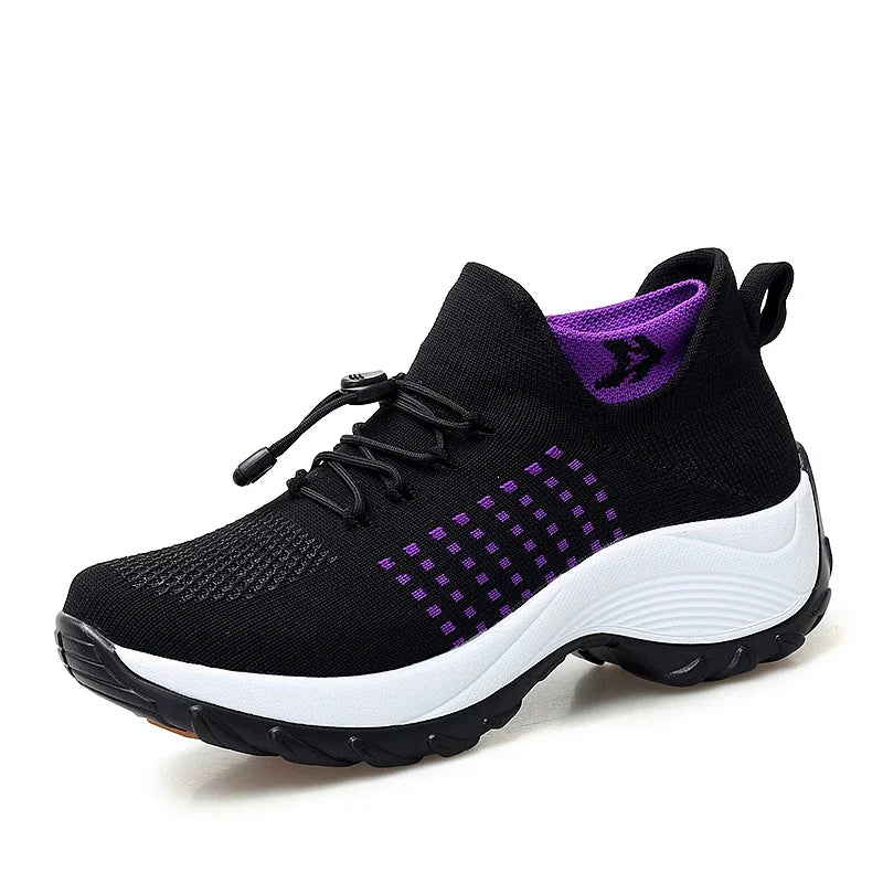 Zapatillas outdoor mujer – jogging, plataforma ligera y antideslizantes