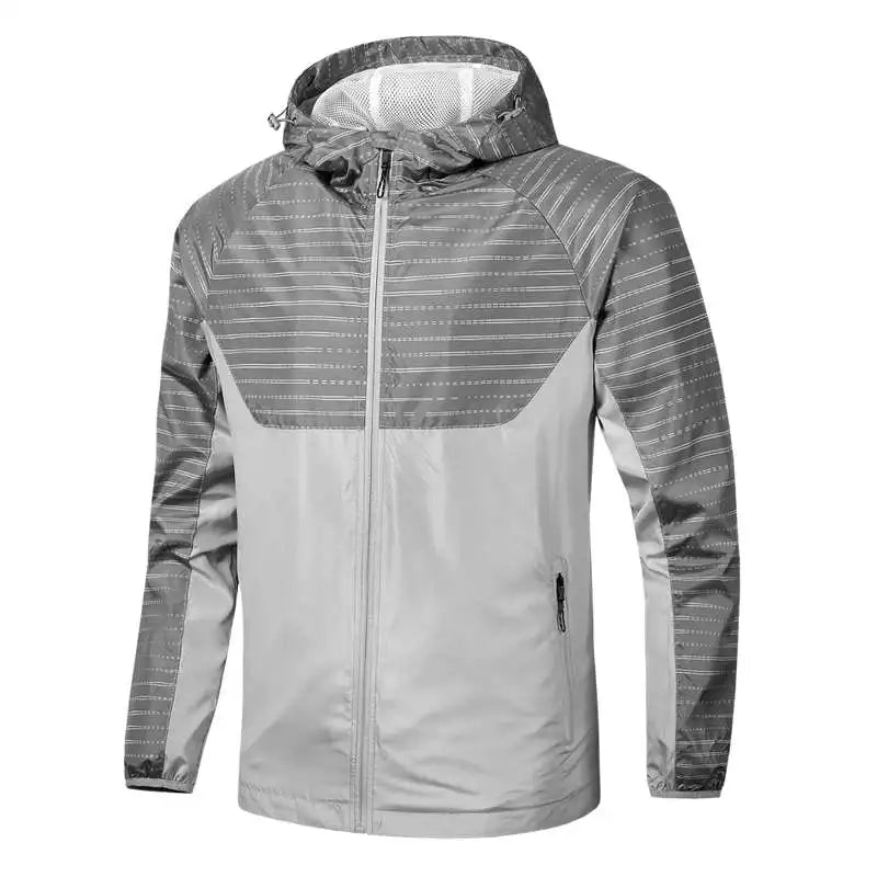 Cortaviento hombre con capucha – chaqueta deportiva para otoño con logo personalizado