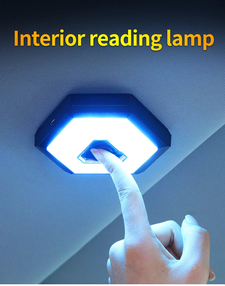 Luces LED interiores para auto – lámparas de lectura y ambiente sin cableado