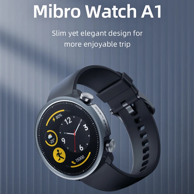Smartwatch deportivo Mibro A1 – Bluetooth, resistente al agua y monitor de actividad