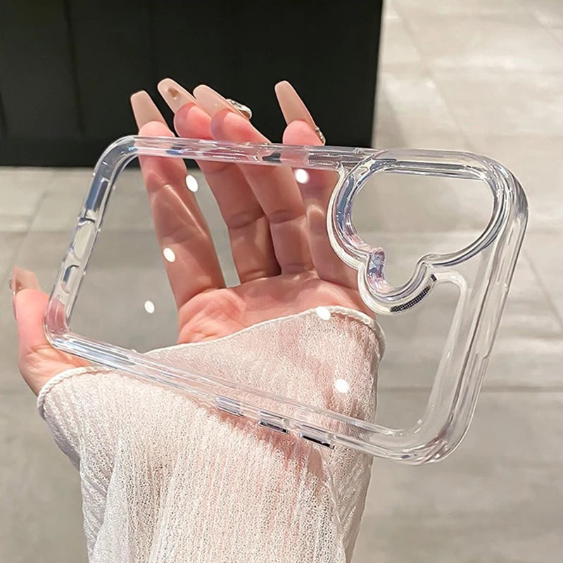Funda transparente de lujo para iPhone – protección con airbag y diseño ultradelgado