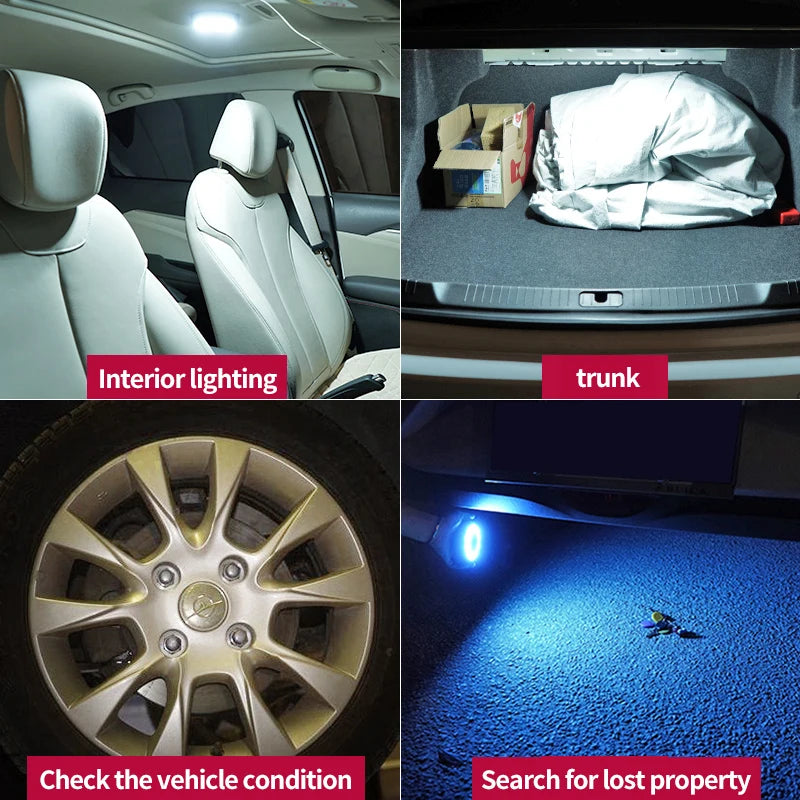 Luces LED interiores para auto – lámparas de lectura y ambiente sin cableado