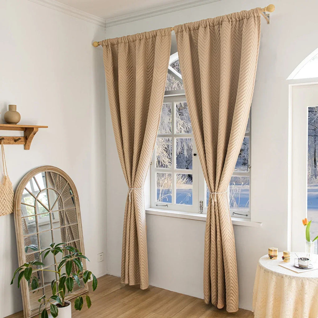 Cortina blackout para living – cortaviento y cálida para invierno