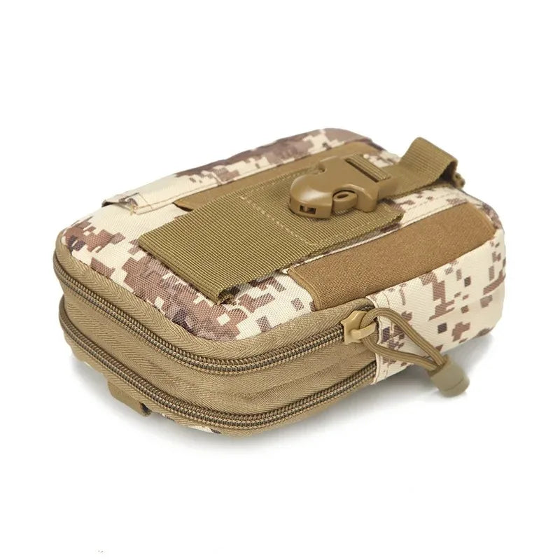 Riñonera táctica camuflada – bolsa multifuncional para pierna y cintura
