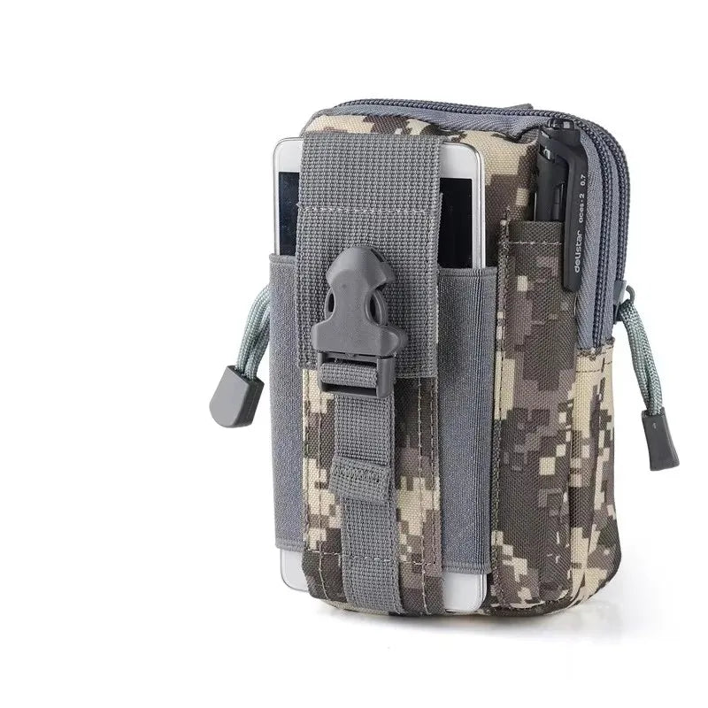 Riñonera táctica camuflada – bolsa multifuncional para pierna y cintura