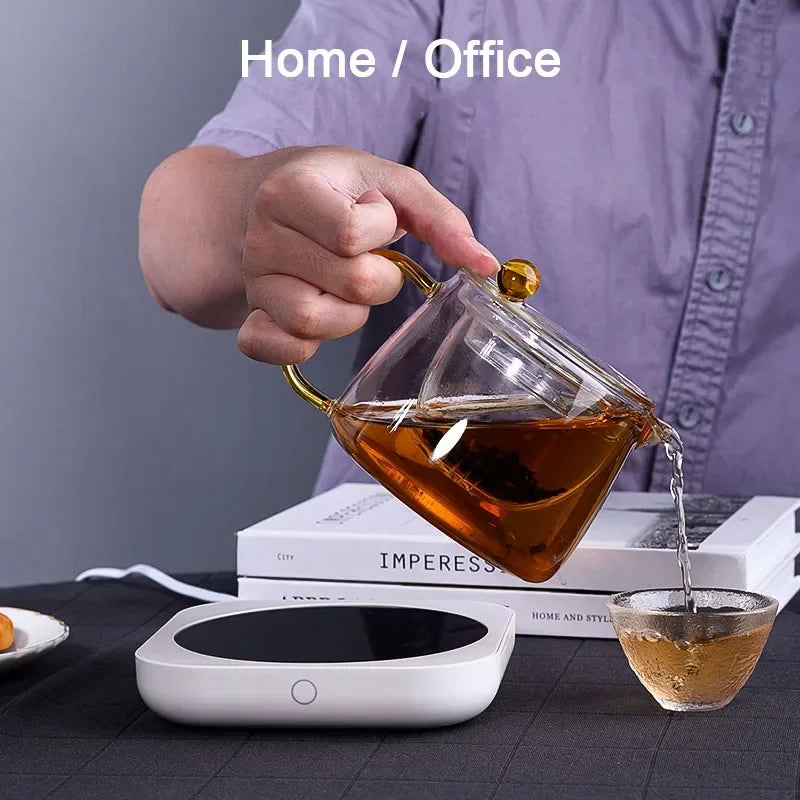 Calentador de Tazas Nuevo - Para Leche, Té, Tetera - Placa Caliente Eléctrica - Alta Temperatura 80°C - Para Hogar, Oficina y Escritorio