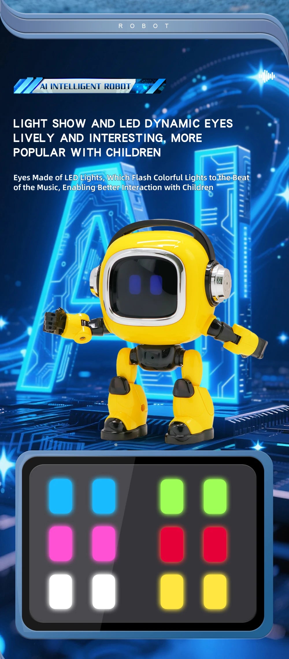 Robot DeepSeek AI Smart para Niños - Diálogo Interactivo por Voz - Juguete Educativo de Escritorio con Conversación Inteligente