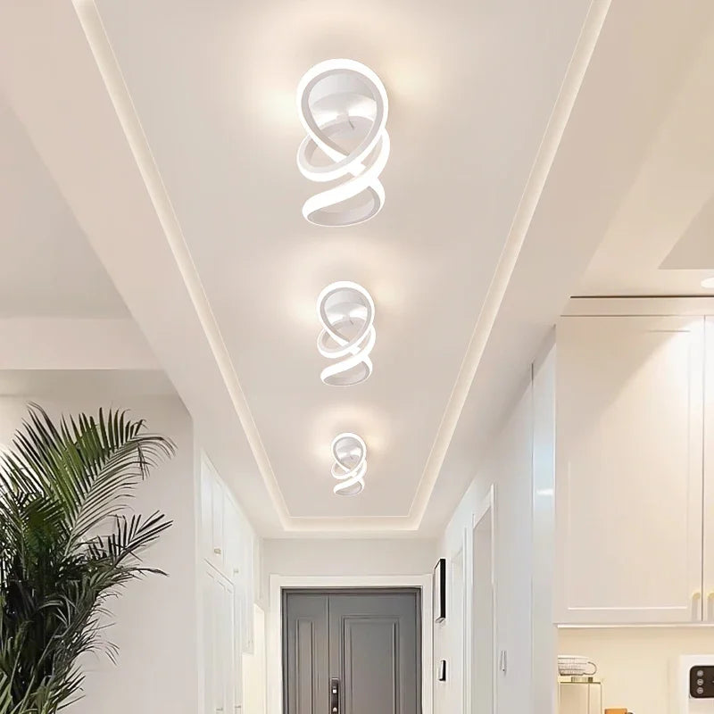 Lámpara de techo minimalista – candelabro moderno con 3 colores para dormitorio y comedor