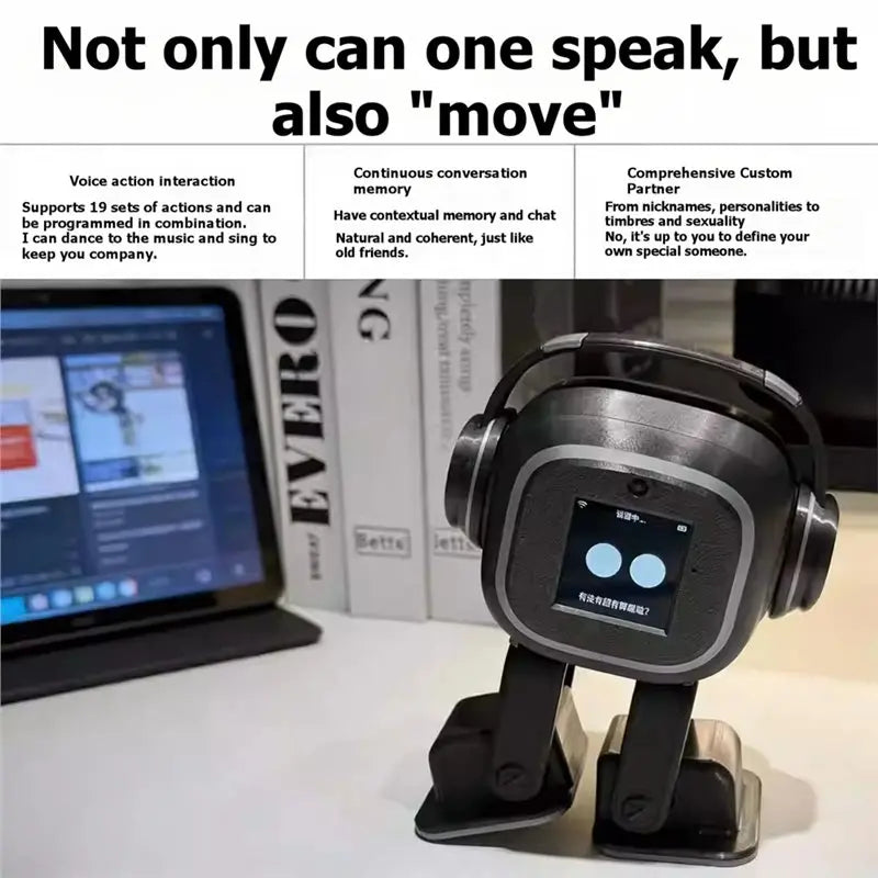 Robot EMO Inteligente - Percepción Emocional - Interacción Táctil - IA - Retroalimentación Emocional - Mascota Electrónica de Compañía