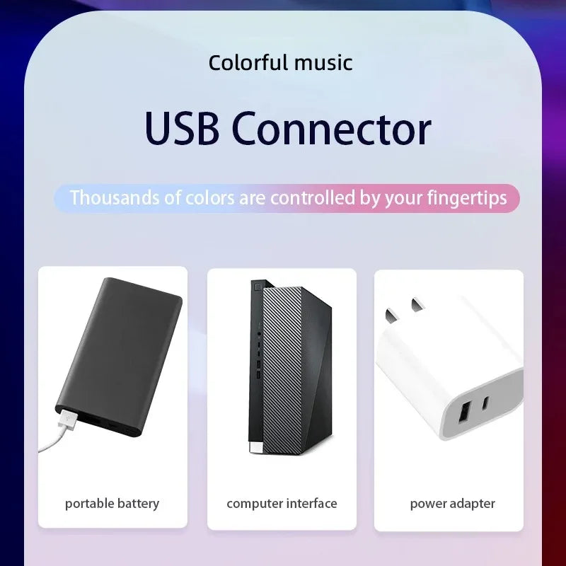 Lámpara LED Symphony Inteligente - Control de Sonido - Luz RGB Ritmo Musical - Control por APP - Para TV, Computadora, Gaming y Decoración de Escritorio