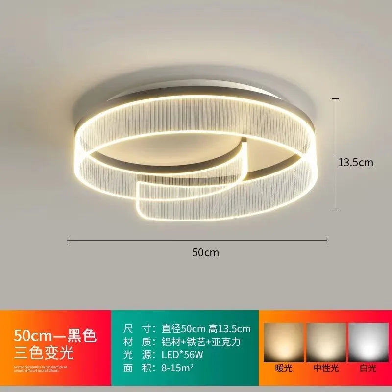 Lámpara de techo italiana – lujo moderno y creativo para dormitorio principal