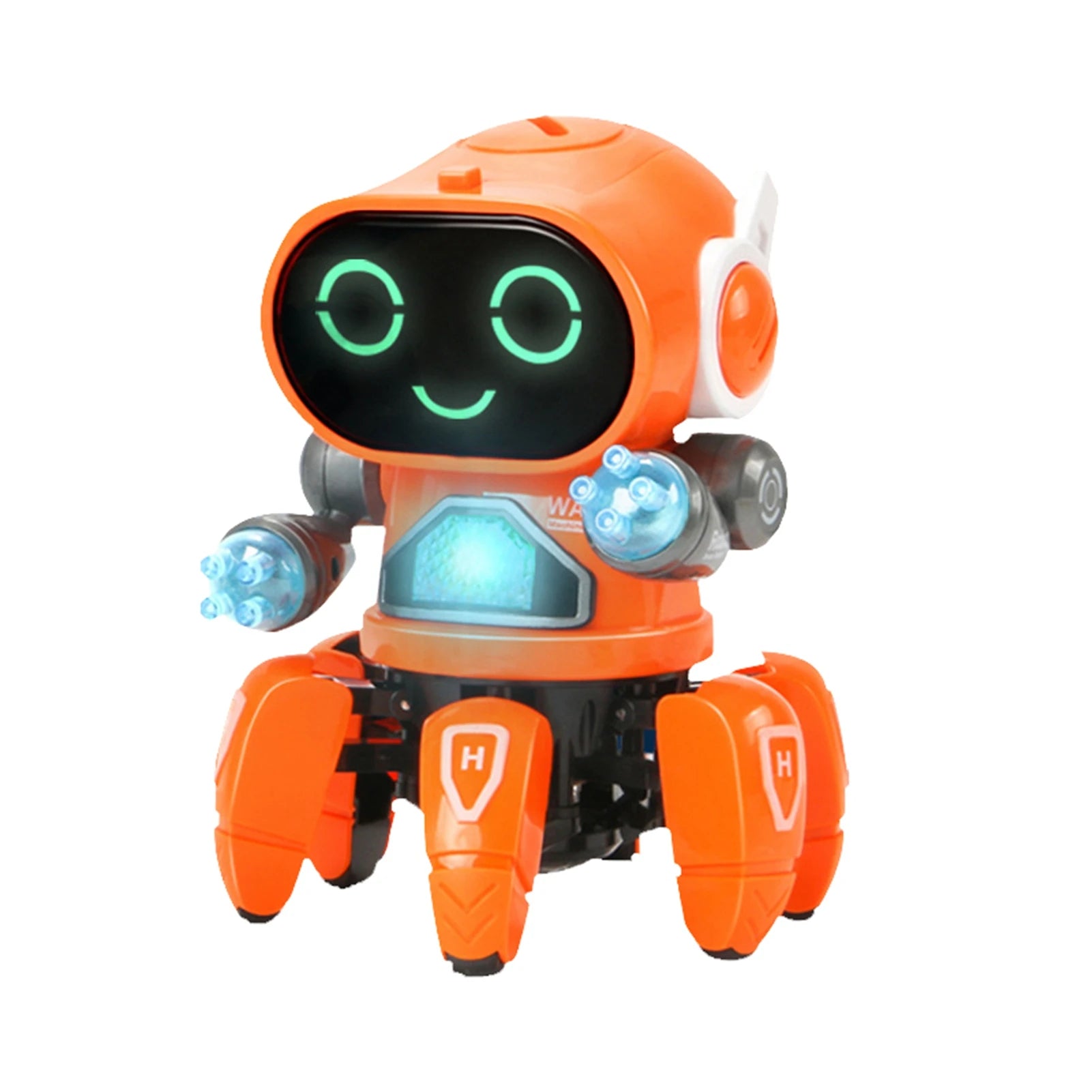Robot Eléctrico para Niños - Seis Garras - Plástico Inteligente - Baila, Canta y se Ilumina - Robot Eléctrico para Niños