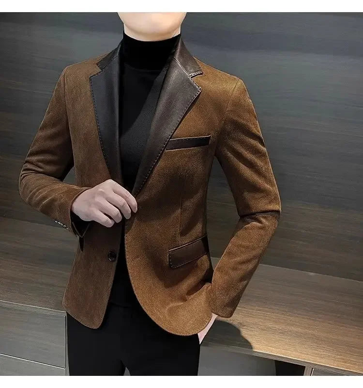 Blazer hombre casual primavera - botonadura simple y estilo moderno