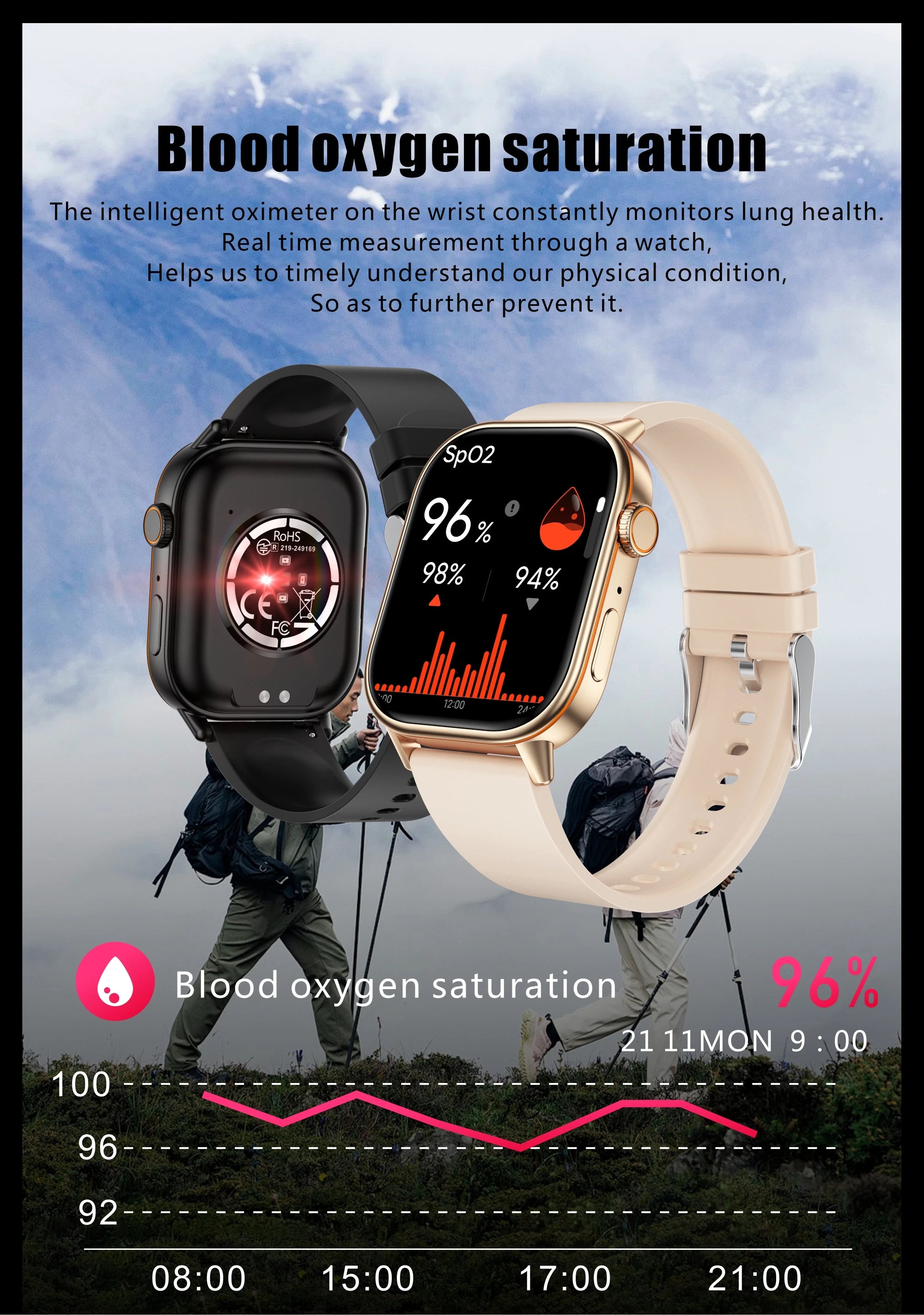 Smartwatch GPS mujer – pantalla 2.01", llamadas Bluetooth y resistente al agua
