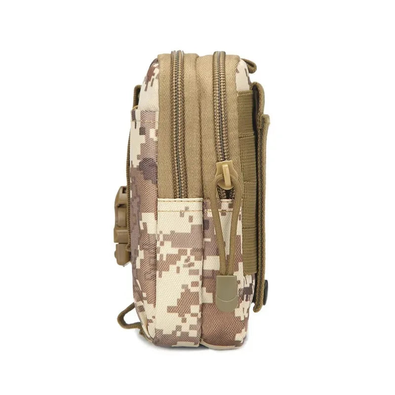 Riñonera táctica camuflada – bolsa multifuncional para pierna y cintura