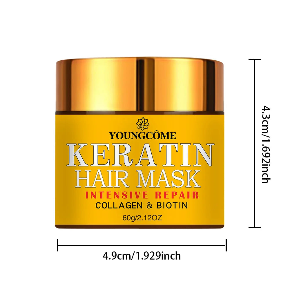 Mascarilla reparadora para cabello – biotina, colágeno y queratina
