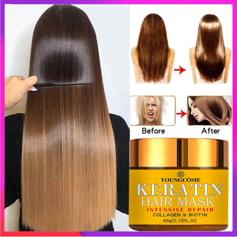 Mascarilla reparadora para cabello – biotina, colágeno y queratina