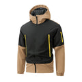 Chaqueta con cuello alto – cortaviento y cálida con múltiples bolsillos para otoño y deporte