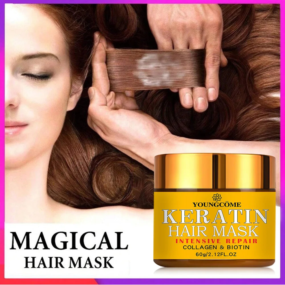 Mascarilla reparadora para cabello – biotina, colágeno y queratina