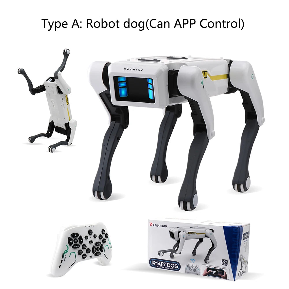 Perro Robot Acrobático con IA - Control por Voz y APP - Programable e Interactivo - Simulación Inteligente