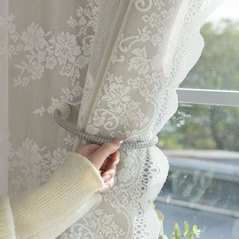 Cortinas blackout para living – bordado en tul, autoadhesivas y modernas