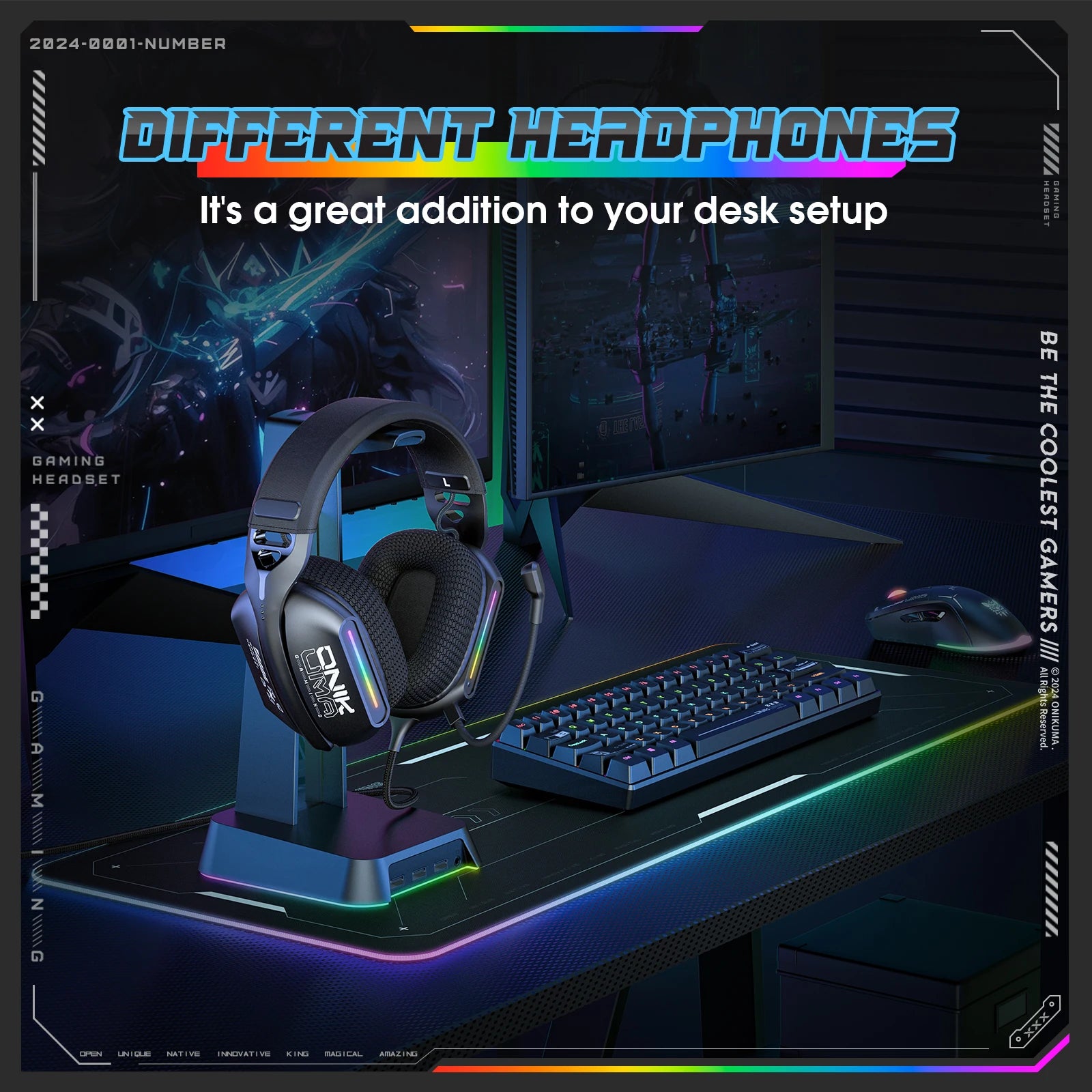 Auriculares gaming ONIKUMA X12 – con cable, cancelación de ruido y micrófono