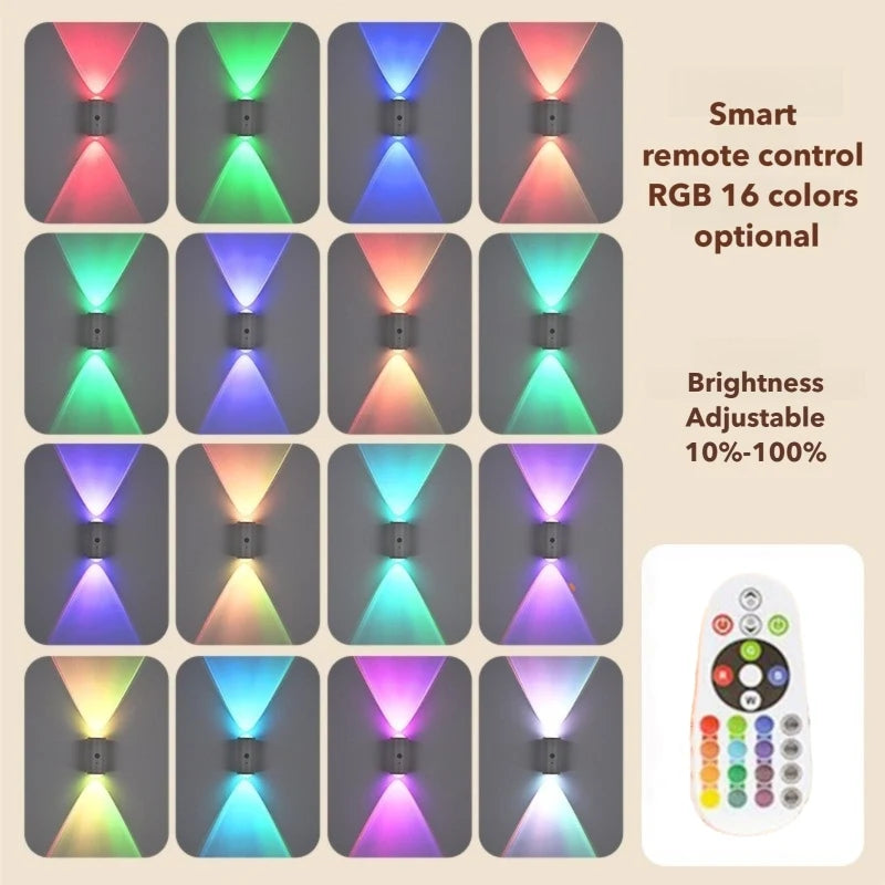 Lámpara de Pared LED con Sensor Inteligente - Iluminación Ambiental RGB - Recargable Magnética