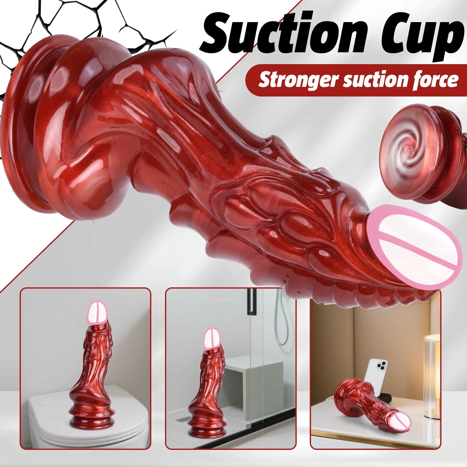 Red Dragon Dildos for Orgasm Women Masturbation Animal Penis Vagina G-Spot Stimulation Big Dick Anal Plug Sex Toys for Women Men