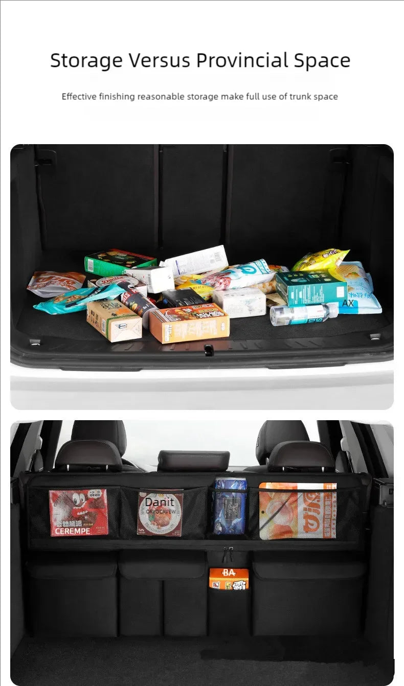 Bolsa Organizadora para Baúl de Auto y Respaldo de Asiento – Multiuso para SUV
